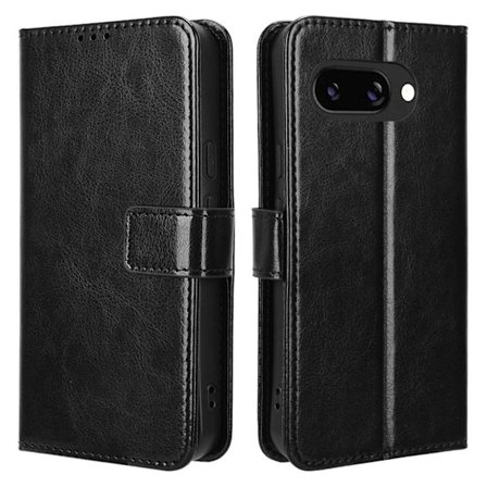 Google Pixel 9a Plånboksfodral med Stativ - Svart