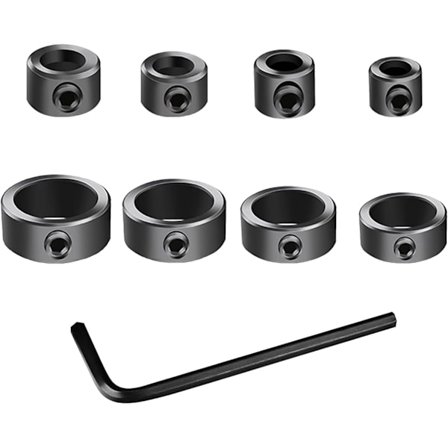 Dybdestop-ringe, Bor-dybdestop, Justerbar Borstop, Begrænser