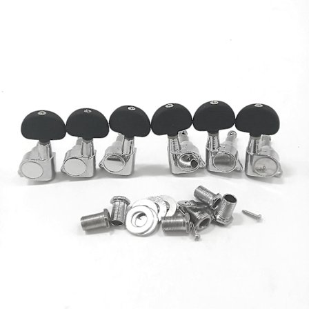 6 kpl Kitara Virityskiekkoja/Nuppia (vasemmalle ja oikealle) Akustisille ja Sähkökitaroille