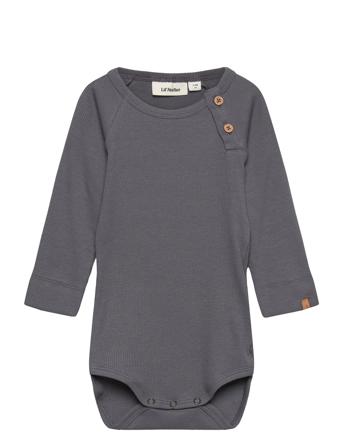 Nbmgago Ls Slim Body Solid Sep Lil Grey Lil'Atelier