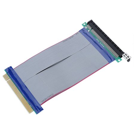 19CM PCI-E Riser Card Extender PCI-E 16X Blødt Fladt Forlængerkabel