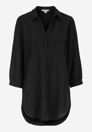 Cellbes of Sweden - Tunika med struktur i svart for damer i størrelse 38/40