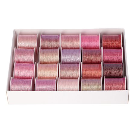 20 st armbandssnöre 50 meter 0,4 mm klippbar pärlsnöre 6 delar DIY smycken för smyckestillverkning