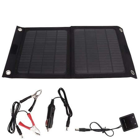 8W Vattentät Solar Panel Kit Utomhus fällbar Pack Portabel Solar Batteri USB Laddare