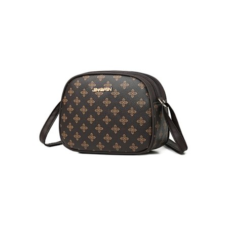 Lille Crossbody Taske Skuldertaske til Kvinder Stilfulde Dame Messenger Tasker Pung og Håndtasker Tegnebog (1 stk, brun)