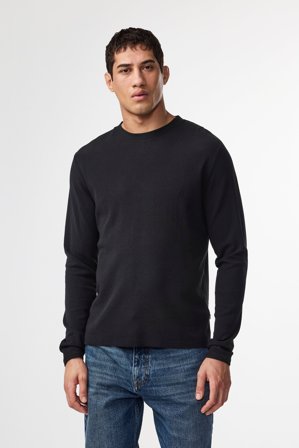 NN.07 Clive T-Shirt Herren Schwarz Baumwollmix