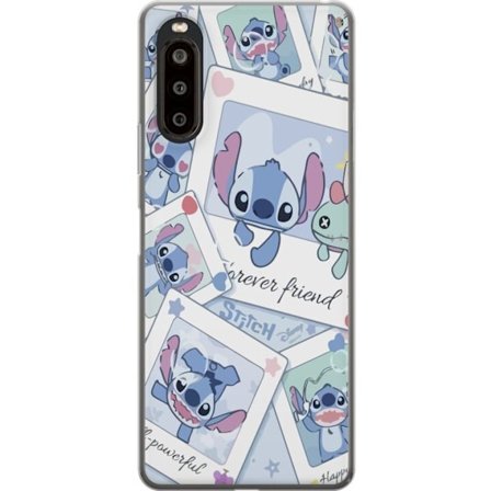 Yhteensopiva Puhelinkuori Sony Xperia 10 II Unelmoivat pilvet vaaleanpunaisina, lila ja sinisen sävyissä, kimaltelevine tähtineen ja pehmeän satumaise