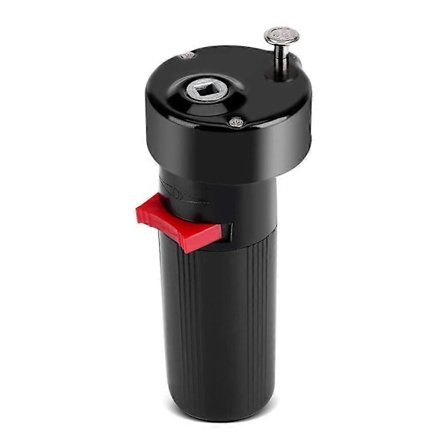 Batteridrevet grillmotor, DC 1,5V D-størrelse solid grillspydmotor, tilbehør til grillspydfeste for grill (Farge: Svart)