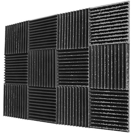 12 stk 300x300x25mm Akustiske Skum Lydisoleringspaneler For KTV Bar Lydisolering Studio Kileformede