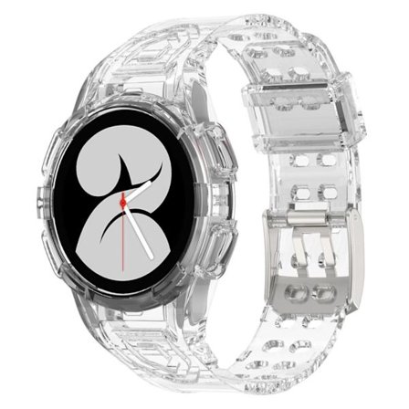 Samsung Galaxy Watch 4 (40mm) integrerat klockarmband och fodral - Transparent Vit