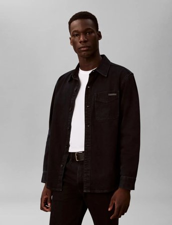 Calvin Klein Jeans Blue Black Stone 90S Overshirt - Navy - XL