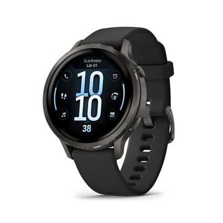 Garmin Venu 4 41mm med AMOLED-skärm, GPS och avancerad hälsomätning - Svart