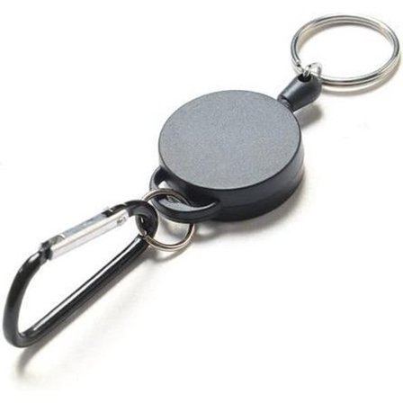 Go Go Gadget - Infällbar Nyckelring - Elastisk - Multifunktionell - Praktisk för byxor - Svart
