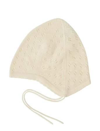 FUB Baby Pointelle Hat - Cream - 74/80