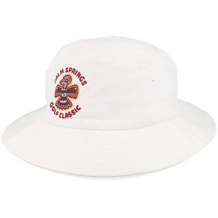 American Needle - Palm Springs Twill White Bucket Bucket White Hat - @ Hatstore