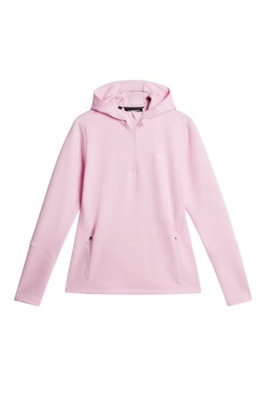 J.Lindeberg - Golf - W Aerial Quarter Zip Hood - Pink - Femme - M