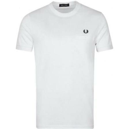 Fred Perry T-Shirts vit, Herr, Herr, Storlek: M