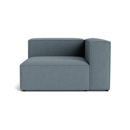Lissabon Chaiselong Højrevendt, Nordic Blå Kvalitets Sofa - 130x130x72cm - Holdbar Modulsofa med Krydsfiner Ramme & Blødt Stof