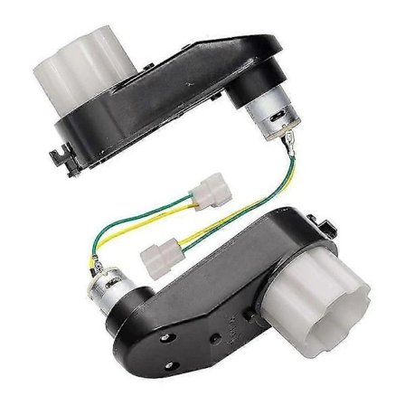 2 stk 12V RS390 16000RPM Barn Ride-On Leker Girkasse med DC-Motor, 390 Motor med Girkasser for Barns Elektriske Ride-On Bil Svart