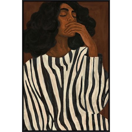 Nocturne lærredsmaleri med ramme, 120x80 cm, flerfarvet