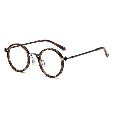 Nye lesebriller med anti-blått lys, runde briller, LEOPARDTRYKK Leopard pri