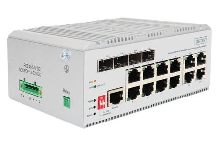 Digitus Dn-651139 8Xge POE 4Xsfp Uplink L2 Managed Switch