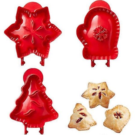 3 kpl minijoulupiirasmuotti, taskupiirasmuotti, käsintehdyt leivontatarvikkeet