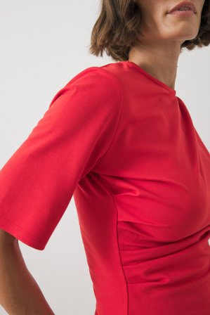 NA-KD T-shirt drapé - - Rouge - L