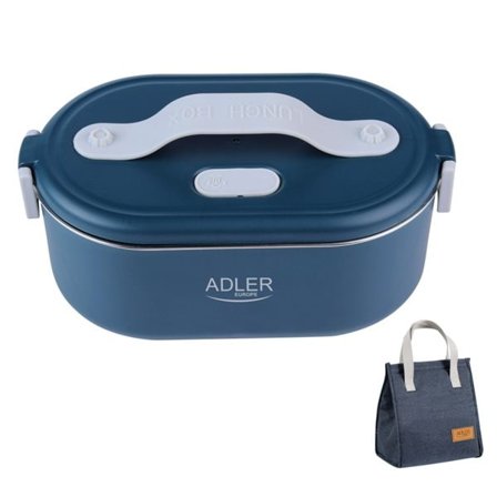Elektrisk matboks med bærepose, 0,8 liter, 48W - Blå