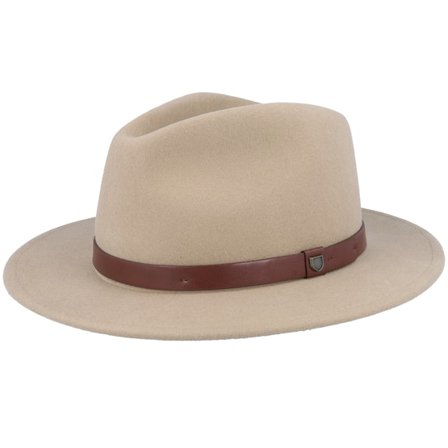 Brixton - Beige fedora Chapeau - Messer Sand Fedora @ Hatstore