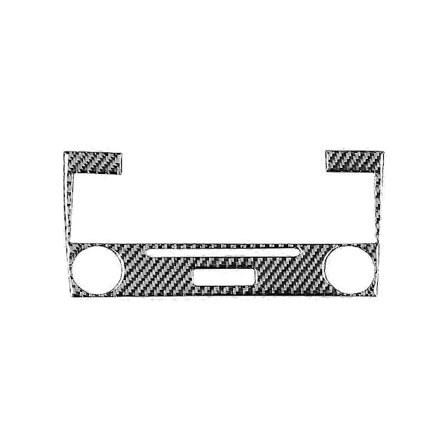 Karbonfiber egnet for C-Klasse W203 2005-2007 Senterkonsoll Radiopanel Deksel Trim Interiørtilbehør JSR