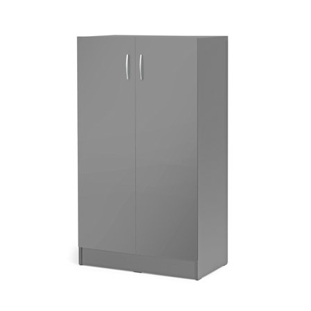 Büroschrank FLEXUS, 1325 x 760 x 415 mm, grau