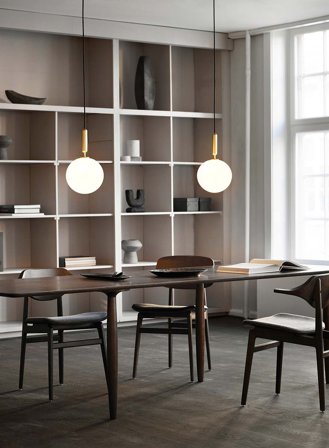 Miira 1 large taklampe - nordic gold/opal