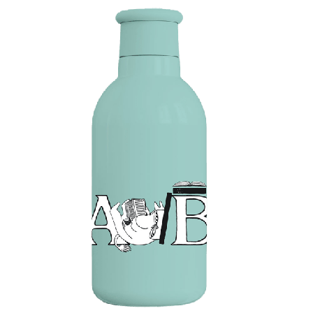 Rig-tig Moomin ABC termosflaska 0.5 l. Kök & matlagning Blå 22x7,5 cm