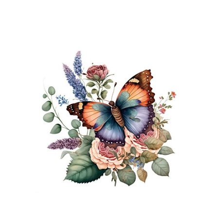 Butterfly Toalettdekaler Blommiga fjärilsdekaler 3 3