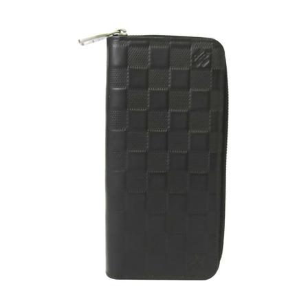 Louis Vuitton Vintage, Pre -owned Zippy Wallet Vertical Zwart, Heren, Maat:ONE Size