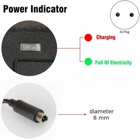 42v 2a elektrisk skoterladdare för M365 Ninebot Es1 Es2 (eu-kontakt)