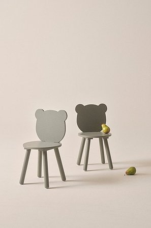Jotex - Barnstol 2-pack MDF - Furu Grön BEARY - Köp Barnstolar hos Jotex