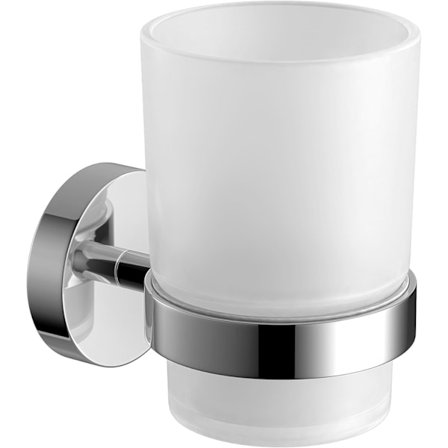 Moderne vægmonteret tandbørsteholder i krom, firkantet badeværelsestilbehør qd