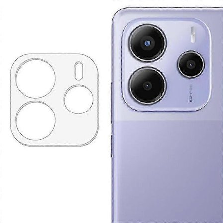 Kamerabeskyttelse i herdet glass for Xiaomi Redmi Note 14 med høy klarhet og 4G-støtte