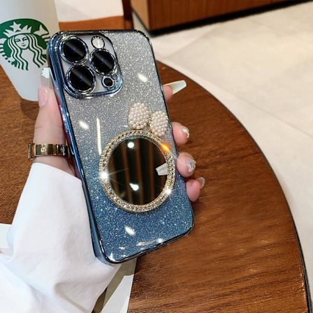 ING iPhone 15 Pro Max puhelinkotelo, liukuväri, sininen