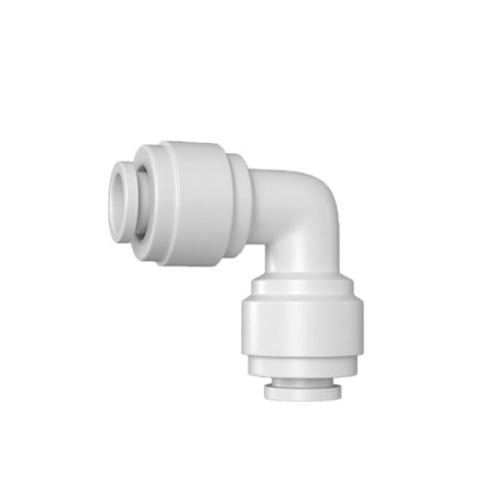 10 kpl Quick Connector -kyynärpääsovittimet vedenpuhdistimille (valkoinen)