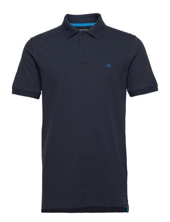 Slh Aze Ss Polo W Polos Short-sleeved Blå Selected Homme