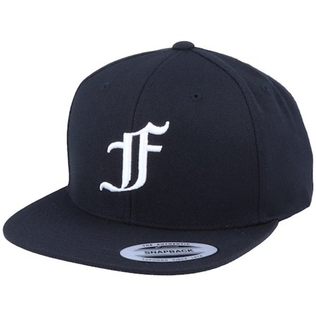 Iconic - Black snapback Czapka Z Daszkiem - F Letter 3D Black Snapback @ Hatstore