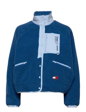 Tjw Reversible Sherpa Jacket Sweatshirts & Hoodies Fleeces & Midlayers Blå Tommy Jeans