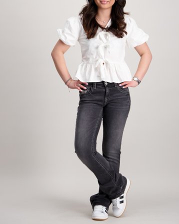 Gina Tricot Young Chunky basic flare jeans Grau Jeans Mädchen - Kids Brand Store