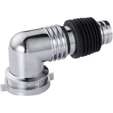 Gulvafløb Connector, Universal Afløbsslange Tilslutningshoved Til Vaskemaskine Rør 1pcssølv