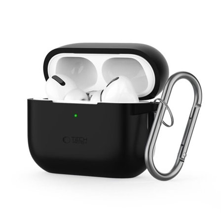 Tech-Protect silikonhakfodral för Apple AirPods Pro 1 / 2 - Svart