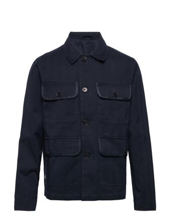 Bosco Herringb Twill Jacket Ohut Takki Navy Wood Wood