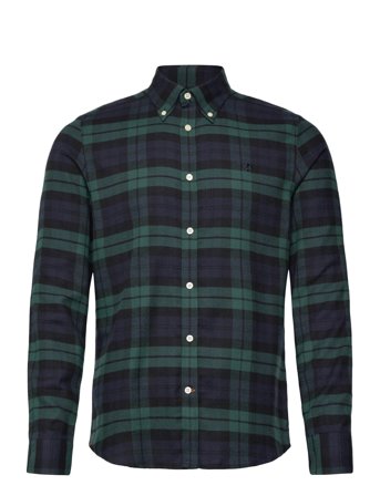 Morris | Soft Twill Tartan Shirt-Slim Fit | S